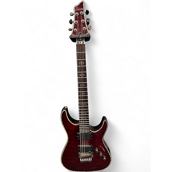 Used Schecter Guitar Research Hellraiser C1 Black Cherry Solid Body Electric Guitar