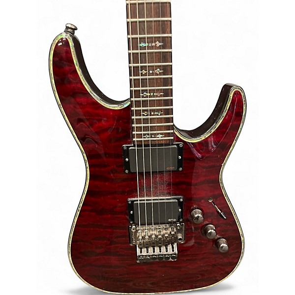 Used Schecter Guitar Research Hellraiser C1 Black Cherry Solid Body Electric Guitar