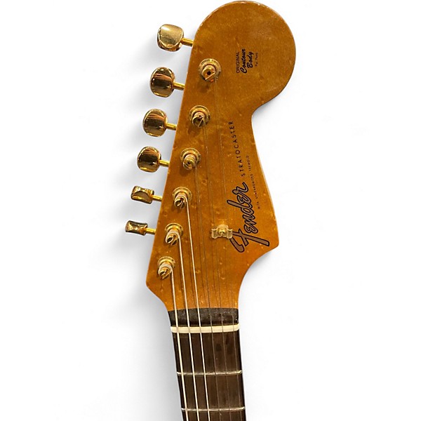 Used 2017 Fender CUSTOMSHOP WILDWOOD WW10ARTISAN QMT STRAT - EGT Emerald Green Solid Body Electric Guitar