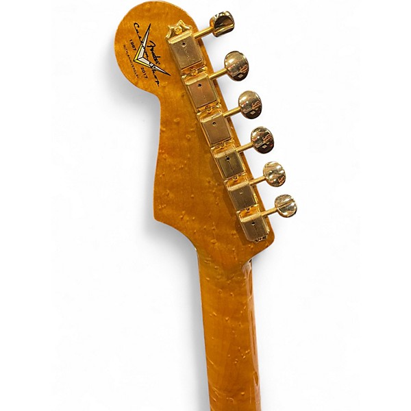 Used 2017 Fender CUSTOMSHOP WILDWOOD WW10ARTISAN QMT STRAT - EGT Emerald Green Solid Body Electric Guitar