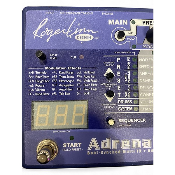 Used Rodger Linn ADRENALINN III Drum Machine