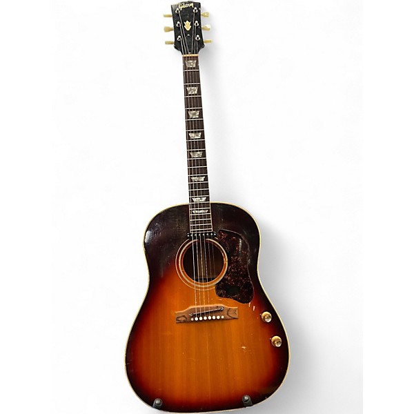 Vintage 1967 Gibson J160E Sunburst Acoustic Electric Guitar
