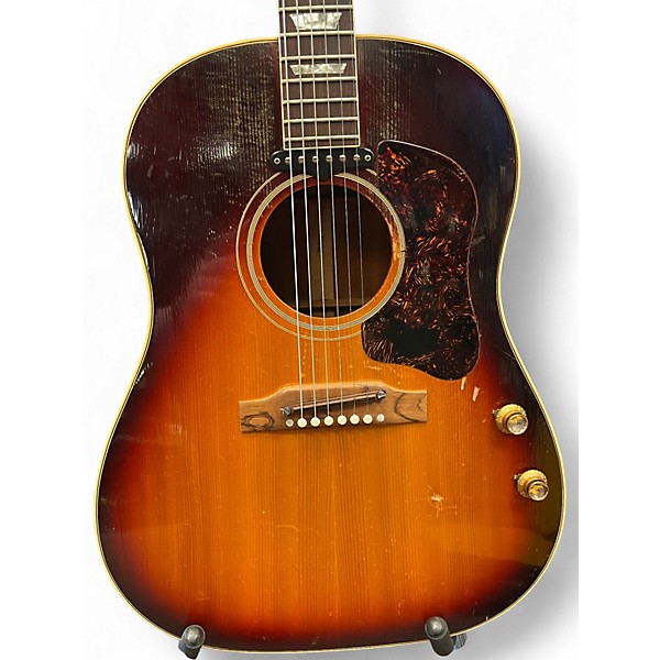 Vintage 1967 Gibson J160E Sunburst Acoustic Electric Guitar