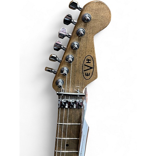 Used 2023 EVH FRANKENSTEIN RELIC Black Solid Body Electric Guitar