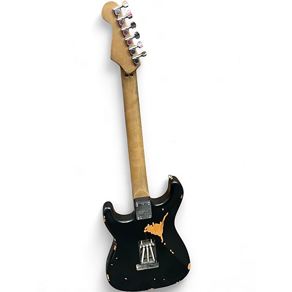 Used 2023 EVH FRANKENSTEIN RELIC Black Solid Body Electric Guitar