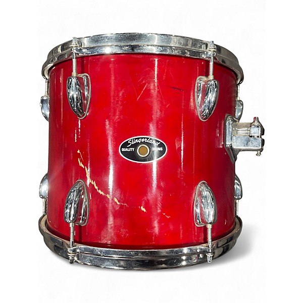 Used Slingerland 5 Piece 5 Piece Red Drum Kit