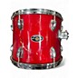 Used Slingerland 5 Piece 5 Piece Red Drum Kit