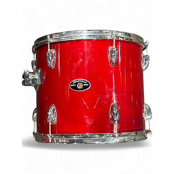 Used Slingerland 5 Piece 5 Piece Red Drum Kit