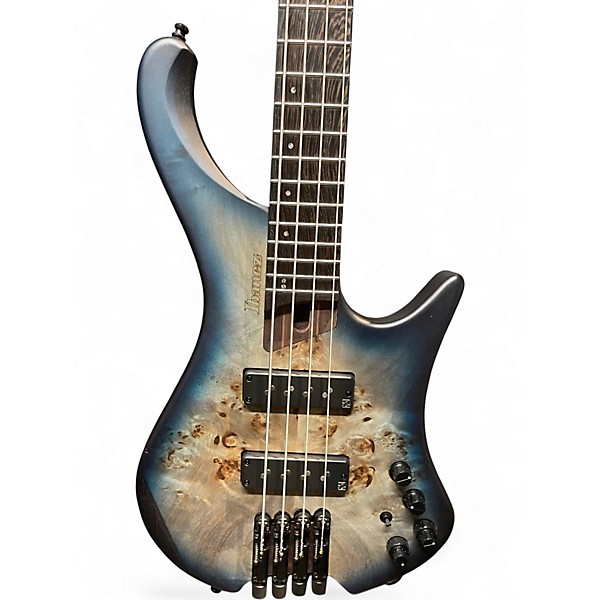 Used Ibanez EHB1500 Cosmic Blue Starburst Electric Bass Guitar
