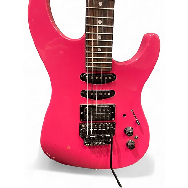 Used Fender HM Strat Razzberry Solid Body Electric Guitar