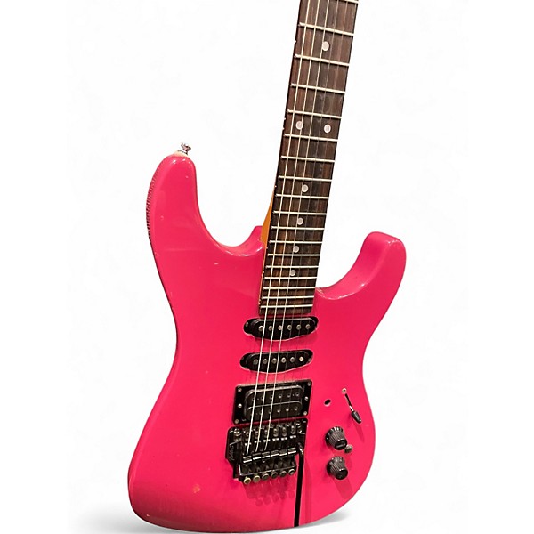 Used Fender HM Strat Razzberry Solid Body Electric Guitar