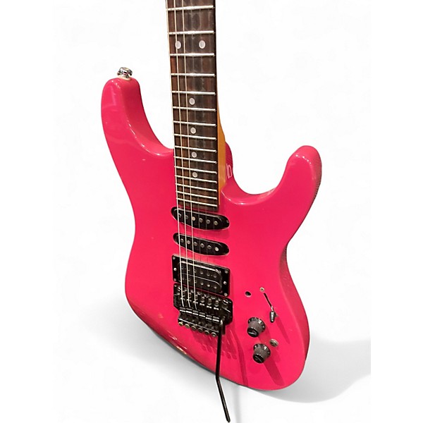 Used Fender HM Strat Razzberry Solid Body Electric Guitar