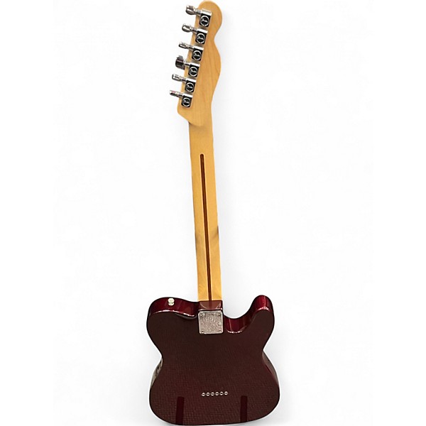 Used 2003 Fender Standard Telecaster Left Handed Burgundy Electric Guitar