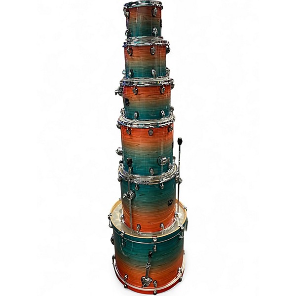 Used 2025 Mapex 6 Piece Armory Limited Edition Garnet Ocean Drum Kit