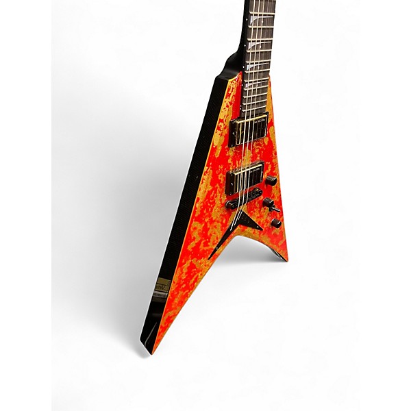 Used Dean USA VMNT Grail Red with Gold Leaf Solid Body Electric Guitar