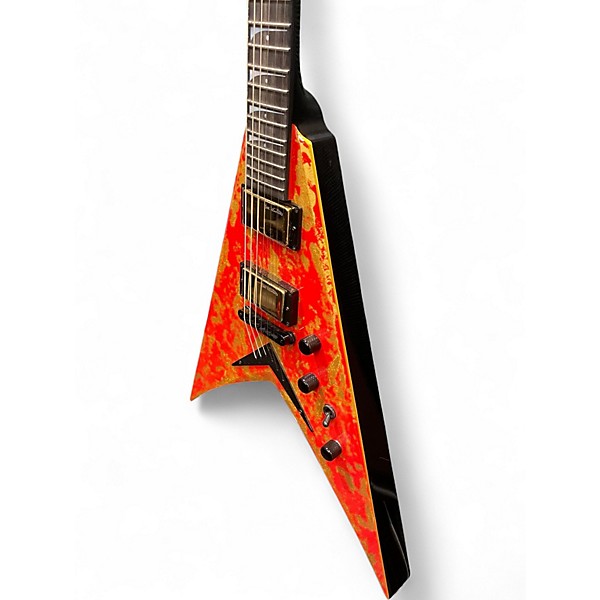 Used Dean USA VMNT Grail Red with Gold Leaf Solid Body Electric Guitar