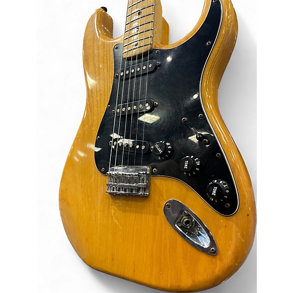 Vintage 1976 Fender Hardtail Stratocaster Natural Solid Body Electric Guitar