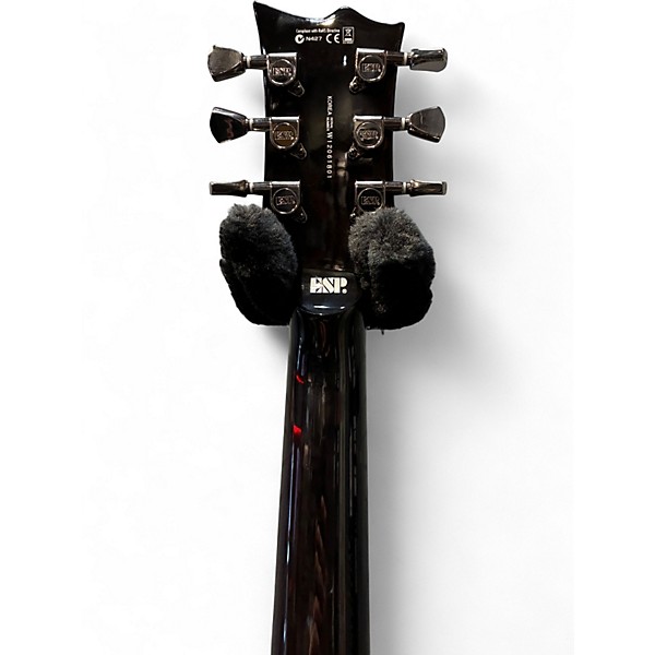 Used ESP LTD EC1000 FR Deluxe See Thru Black Solid Body Electric Guitar