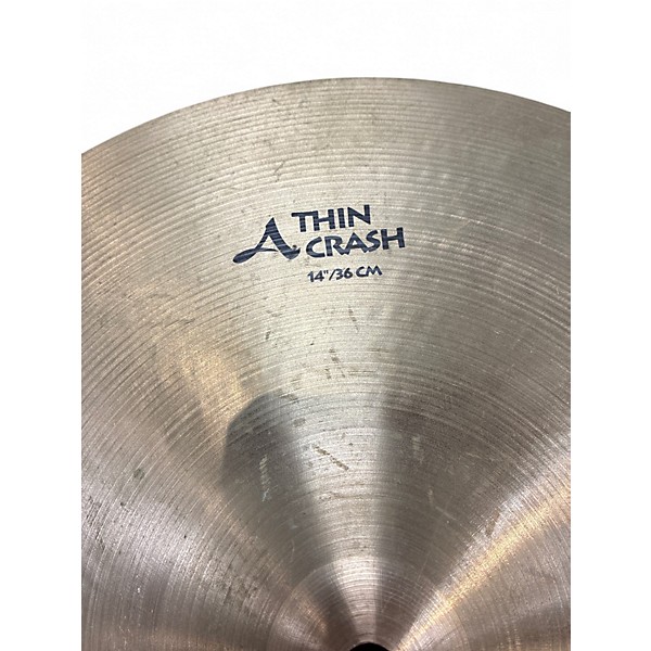 Used Zildjian 14in Avedis thin crash Cymbal