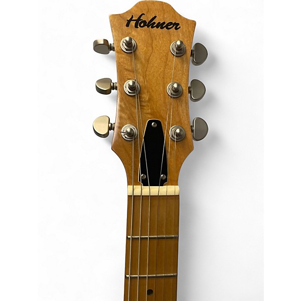 Used Hohner Baton Rouge Transparent Gray Solid Body Electric Guitar