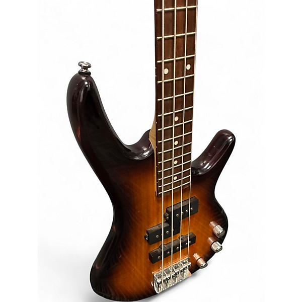 Used Ibanez Gio 4 String Bass 2 Color Sunburst Solid Body Electric Guitar
