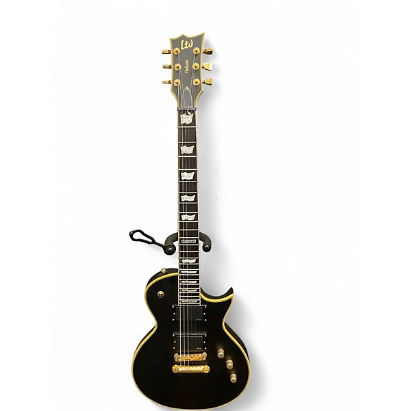 Used ESP EC1000 Deluxe Satin Black Solid Body Electric Guitar