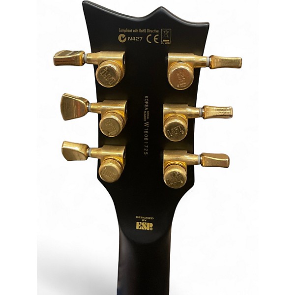 Used ESP EC1000 Deluxe Satin Black Solid Body Electric Guitar