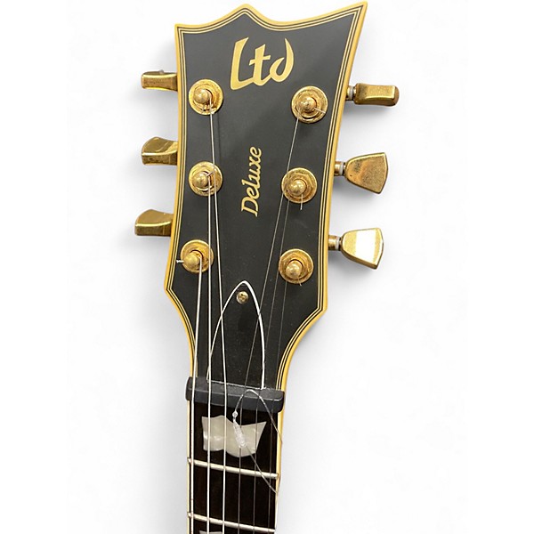 Used ESP EC1000 Deluxe Satin Black Solid Body Electric Guitar