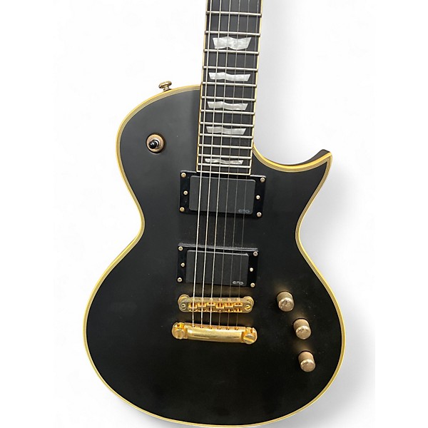 Used ESP EC1000 Deluxe Satin Black Solid Body Electric Guitar