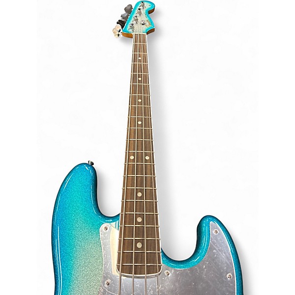 Used Fender Blu signature jazz bass SPARKLE BLUE Electric Bass Guitar