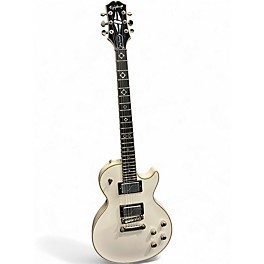Used 2022 Epiphone Jerry Cantrell Les Paul Custom Prophecy 2022 Black and White Solid Body Electric Guitar