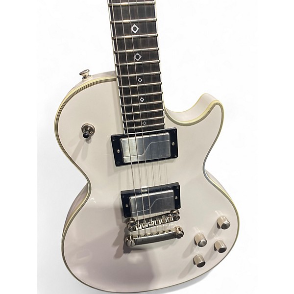 Used 2022 Epiphone Jerry Cantrell Les Paul Custom Prophecy 2022 Black and White Solid Body Electric Guitar