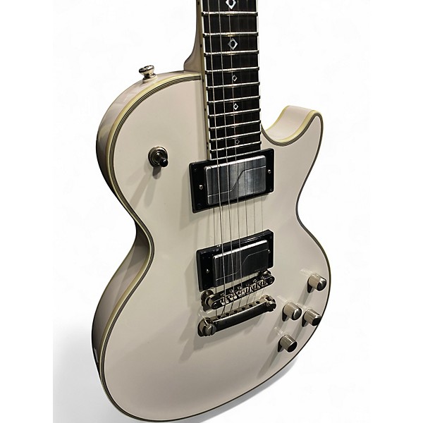 Used 2022 Epiphone Jerry Cantrell Les Paul Custom Prophecy 2022 Black and White Solid Body Electric Guitar