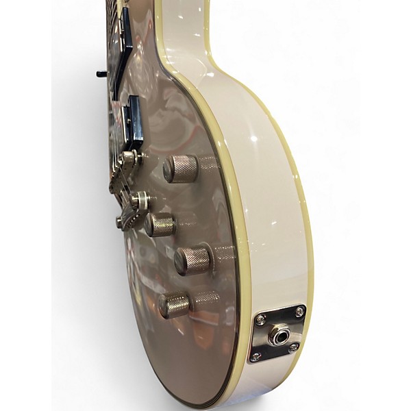 Used 2022 Epiphone Jerry Cantrell Les Paul Custom Prophecy 2022 Black and White Solid Body Electric Guitar