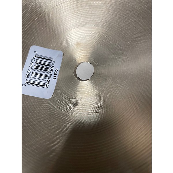 Used Zildjian 19in K SERIES PAPER THIN CRASH Cymbal