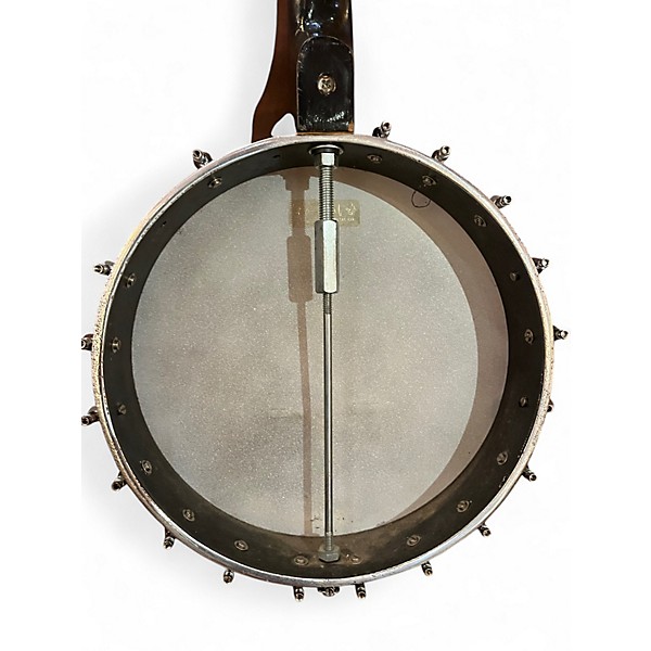 Used Kingston 5 String Banjo White Banjo