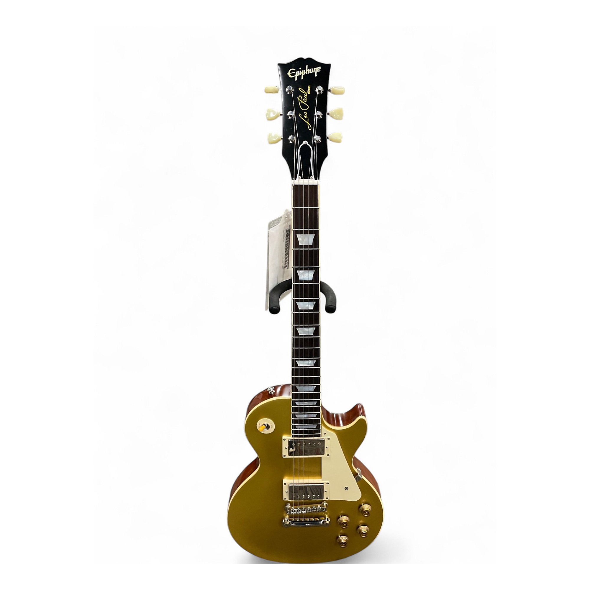 Used Epiphone Les Paul inspired by gibson Gold Solid Body Electric
