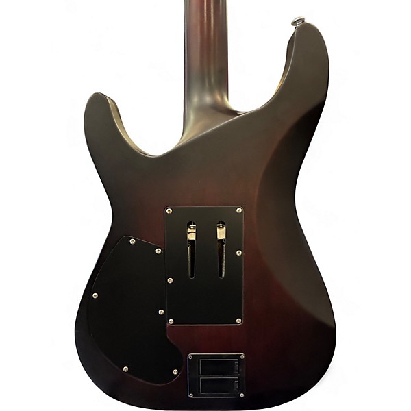 Used Schecter Guitar Research C1 Floyd Rose Platinum Crimson Red Burst Solid Body Electric Guitar