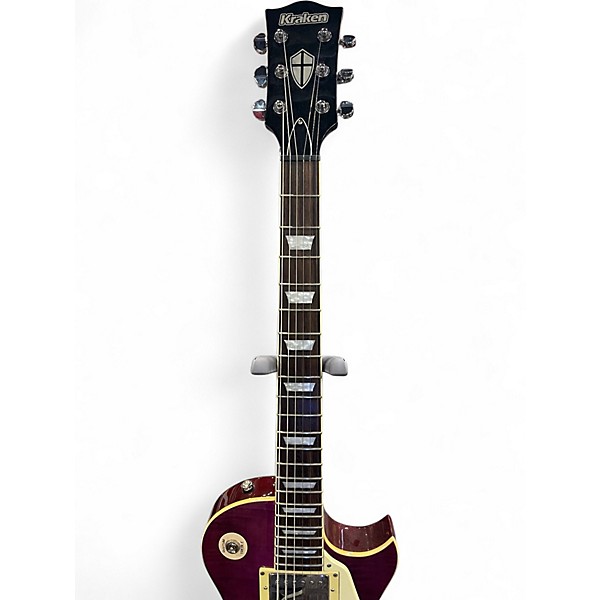 Used Kraken Legion 3  Trans Purple Solid Body Electric Guitar