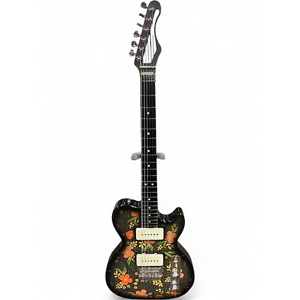 Used Hoxey Zac Petty Custom Vintage Floral Wallpaper Solid Body Electric Guitar