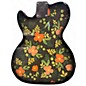 Used Hoxey Zac Petty Custom Vintage Floral Wallpaper Solid Body Electric Guitar