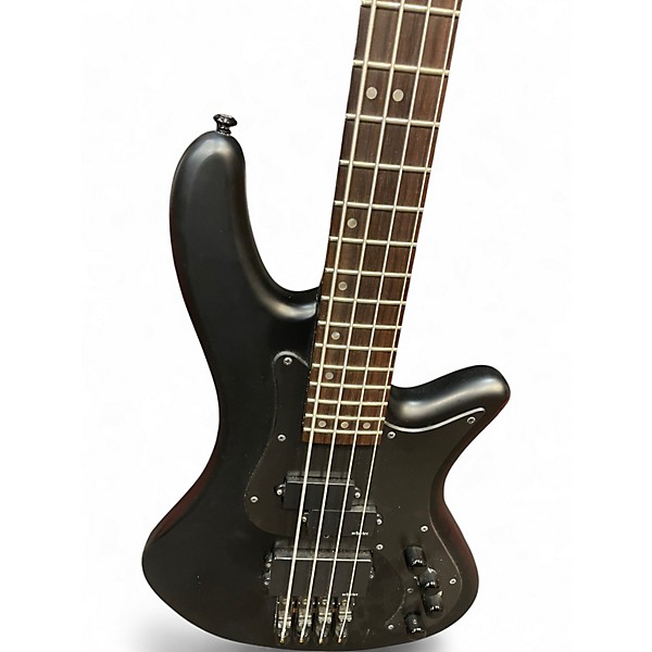 Used Schecter Guitar Research STEALTH 4 Black Electric Bass Guitar