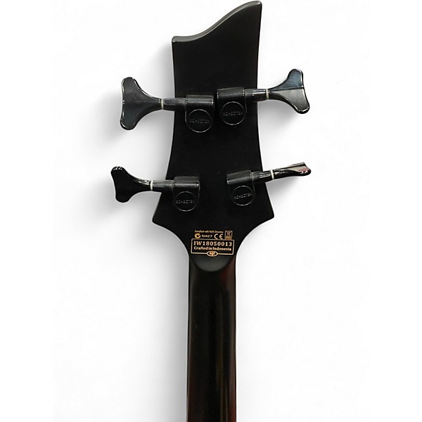 Used Schecter Guitar Research STEALTH 4 Black Electric Bass Guitar