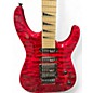 Used Jackson JS34Q Dinky Trans Red Solid Body Electric Guitar