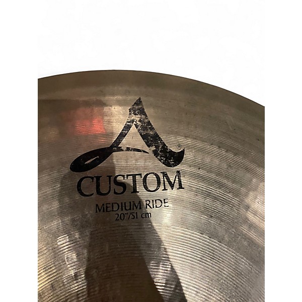 Used Zildjian 20in A Custom Medium Ride Cymbal