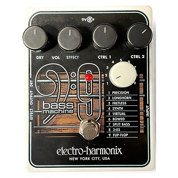 Used Electro-Harmonix BASS9 Bass Machine Bass Effect Pedal