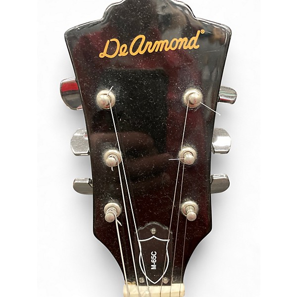 Used DeArmond M65 Black Solid Body Electric Guitar