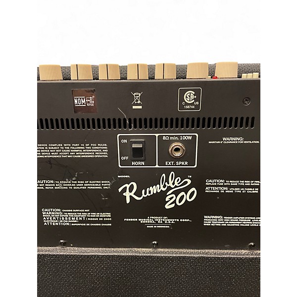 Used Fender Rumble V3 200W Bass Amp Head