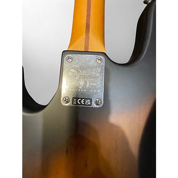 Used Squier Squier 40th Anniversary Jazz 2 Tone Sunburst Electric Bass Guitar