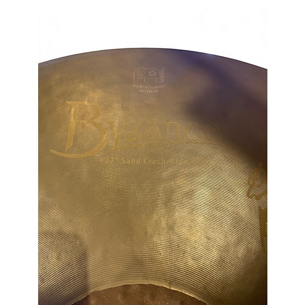 Used MEINL 22in BYZANCE VINTAGE SERIES BENNY GREB SAND CRASH RIDE Cymbal